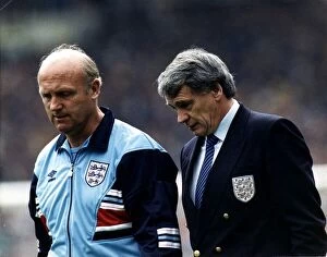 England Manager bobby Robson & Coach Don Howe pictured together Circa June 1988