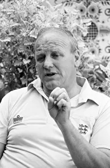 Images Dated 21st June 1982: England manager Ron Greenwood in relaxed mood at the team hotel during the 1982 World Cup