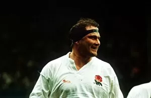 England rugby player Brian Moore. Circa 1992