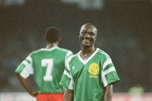 Images Dated 1st July 1990: England v Cameroon World Cup Quarter Final match at the Stadio San Paolo, Naples, Italy