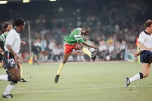 Images Dated 1st July 1990: England v Cameroon World Cup Quarter Final match at the Stadio San Paolo, Naples, Italy