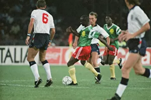 Images Dated 1st July 1990: England v Cameroon World Cup Quarter Final match at the Stadio San Paolo, Naples, Italy