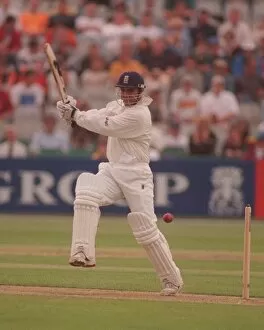 Images Dated 6th August 1998: England v South Africa 5th Test Headingley Aug 1998 Mark Butcher batting during his