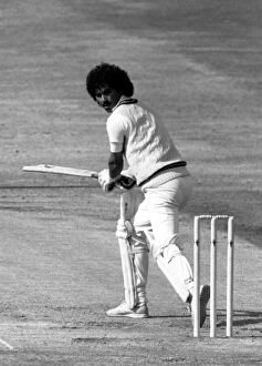 England v West Indies. Larry Gomes in action in the 1st innings. 19th July 1984