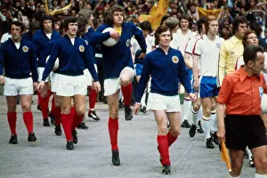 England versus Scotland Home International The two Teams emerge from the tunnel England versus Scotland Home International The two Teams emerge from the tunnel