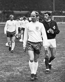 England's Bobby Charlton, made captain for the night England's Bobby Charlton, made captain for the night