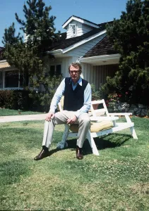 English actor Michael Caine at his home in Beverly Hills April 1984 English actor Michael Caine at his home in Beverly Hills April 1984