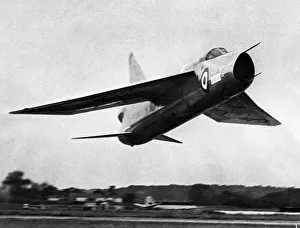 The English Electric Lightning P1 supersonic fighter aircraft of the Cold War era The English Electric Lightning P1 supersonic fighter aircraft of the Cold War era