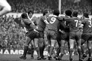 Images Dated 8th March 1980: English FA Cup match at White Hart Lane. Tottenham Hotspur 0 v Liverpool 1