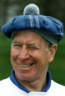 English football legend Bobby Charlton at Jordanhill College in Glasgow to coach English football legend Bobby Charlton at Jordanhill College in Glasgow to coach