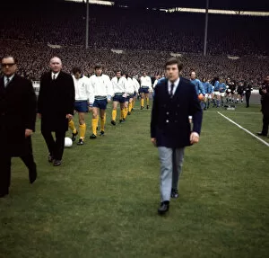 Images Dated 27th February 1971: English League Cup Final at Wembley Stadium Tottenham Hotspur 2 v Aston Villa 0