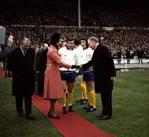 Images Dated 27th February 1971: English League Cup Final at Wembley Stadium Tottenham Hotspur 2 v Aston Villa 0
