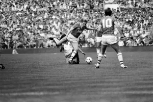 English League Division One match Everton 1 v Stoke City 0 August 1983 English League Division One match Everton 1 v Stoke City 0 August 1983
