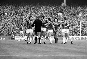 English League Division One match at Goodison Park. Everton 0 v Liverpool 5 English League Division One match at Goodison Park. Everton 0 v Liverpool 5