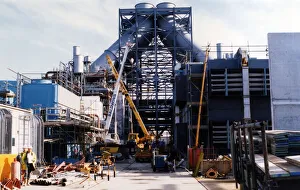 The Enron power station starts to take shape . 8th November 1992 The Enron power station starts to take shape . 8th November 1992