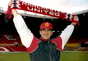 Eric Cantona Footballer of Manchester United STRICTLY NO COMMERCIAL USE Eric Cantona Footballer of Manchester United STRICTLY NO COMMERCIAL USE