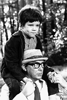 Eric Morecambe actor comedian with child actor Tyler Butterworth in the film " Eric Morecambe actor comedian with child actor Tyler Butterworth in the film "