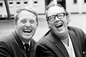 Entertainment Gallery: Eric Morecambe and Ernie Wise, Photo-call in Courtyard of BBC Television Centre, London