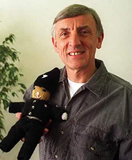Eric Shepard Actor from the TV Programme The Bill with his cuddly toy Eric Shepard Actor from the TV Programme The Bill with his cuddly toy