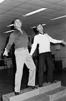 Ernest Maxin and Jerry Stevens at rehearsals for Lennie and Jerry'