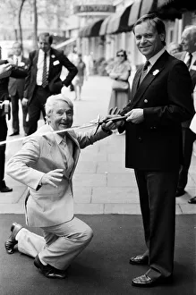 Ernie Wise and Jeffrey Archer. 18th June 1986 Ernie Wise and Jeffrey Archer. 18th June 1986