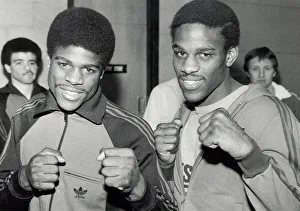 Errol Christie middleweight boxer (left) poses for a photograph with his brother Mike Errol Christie middleweight boxer (left) poses for a photograph with his brother Mike