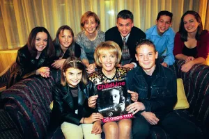 Esther Rantzen, with Byker Grove cast and Jonathan Edwards with wife Alison Esther Rantzen, with Byker Grove cast and Jonathan Edwards with wife Alison