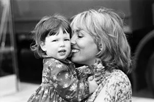 Images Dated 21st May 1979: Esther Rantzen pictured with her daughter Emily at the Chelsea Flower Show