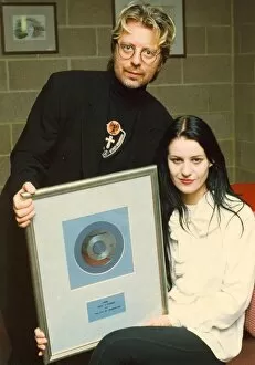 Images Dated 1st January 1990: Eurythmics star Dave Stewart pictured with his now ex-wife former Bananarama star Siobhan
