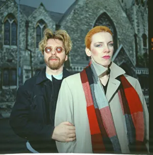 The Eurythmics, who are Dave Stewart and Annie Lennox. Picture shoot for The Daily The Eurythmics, who are Dave Stewart and Annie Lennox. Picture shoot for The Daily