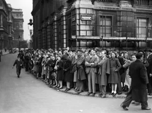 Eve of VE Day celebrations in London at the end of the Second World War Eve of VE Day celebrations in London at the end of the Second World War