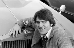 Everton forward Bob Latchford posing beside a Rolls Royce Everton forward Bob Latchford posing beside a Rolls Royce