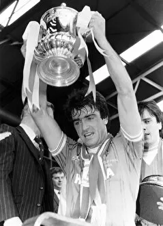 Images Dated 19th May 1984: Everton v Watford Football May 1984 Kevin Ratcliffe Everton Football Player lifts