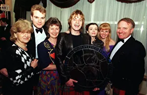 Ewan McGregor with his award and family members. L-R Phyllis Lawson (Gran Ewan McGregor with his award and family members. L-R Phyllis Lawson (Gran