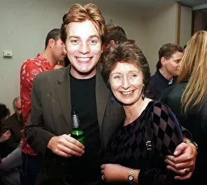 Images Dated 22nd February 1998: Ewan McGregor with his mother February 1998