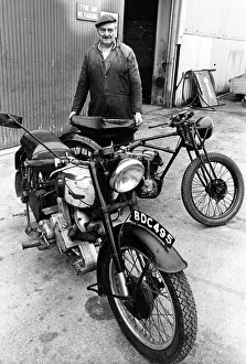 The Excellence of British engineering has been demonstrated by two old motorcycles The Excellence of British engineering has been demonstrated by two old motorcycles