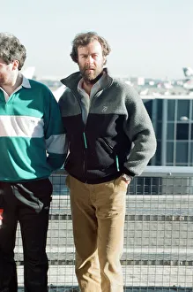 Explorer Sir Ranulph Fiennes and his team mates pictured at Heathrow airport Explorer Sir Ranulph Fiennes and his team mates pictured at Heathrow airport