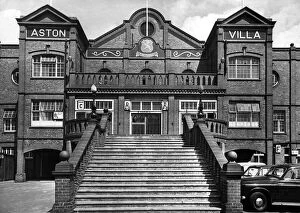 Grounds Collection: Exterior view of the entrance to Villa Park football stadium