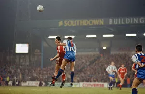 Images Dated 30th January 1991: FA Cup 4th round replay at the Goldstone Ground, Hove. Brighton