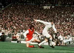 Images Dated 6th May 1972: FA Cup final 1972 Leeds 1 v. Arsenal 0. Allan Clarke of Leeds on the ball with