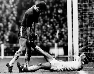 FA Cup Final at Wembley April 1970 Chelsea 2 v Leeds United 2 Peter Osgood FA Cup Final at Wembley April 1970 Chelsea 2 v Leeds United 2 Peter Osgood