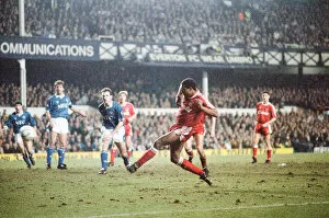 00489 Gallery: FA Cup Fourth Round Replay match at Goodison Park. Everton 4 v Liverpool 4 after