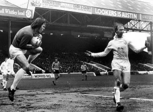 FA Cup Semi Final at Maine Road, Manchester. Leeds United 1 v Wolverhampton FA Cup Semi Final at Maine Road, Manchester. Leeds United 1 v Wolverhampton