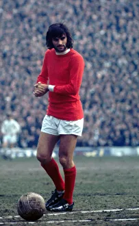 Images Dated 14th March 1970: FA Cup Semi Final match Leeds United 0 v Manchester United 0 George Best