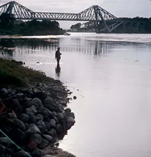 00137 Gallery: Falls of Lora Connell Bridge Scotland circa 1985