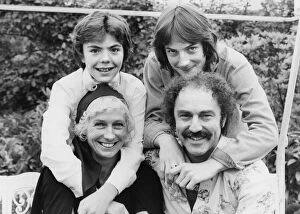 Family Joy. Jimmy Greaves with his ex-wife Irene and children Andrew 13
