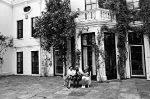 Images Dated 25th July 1975: Some of the family of Rod Stewart at his home in Windsor, Berkshire
