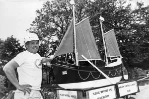 Images Dated 12th August 1988: A famous West Wales lifeboat will be launched on a new career as the centrepiece of a