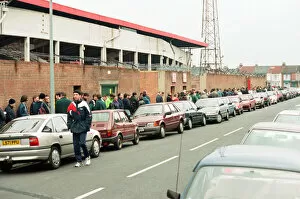 Images Dated 24th April 1995: Fans desperate for a ticket for Middlesbroughs last match at Ayresome Park against