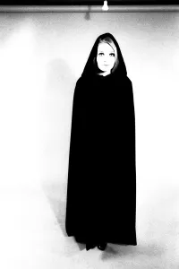 Images Dated 13th April 1970: A fashion shoot from 13 April 1970 - A model wears a cloak